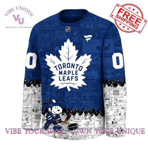 Toronto Maple Leafs 75th Anniversary of Peanuts Snoopy Limited Edition Hockey Jersey