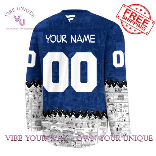 Toronto Maple Leafs 75th Anniversary of Peanuts Snoopy Limited Edition Hockey Jersey