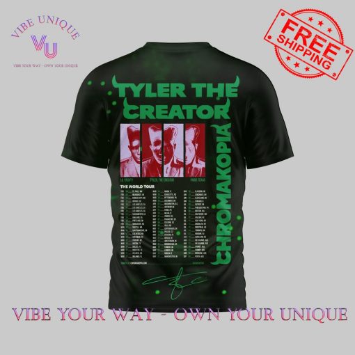 Tyler, The Creator Chromakopia The World Tour 2025 Special Edition T-Shirt