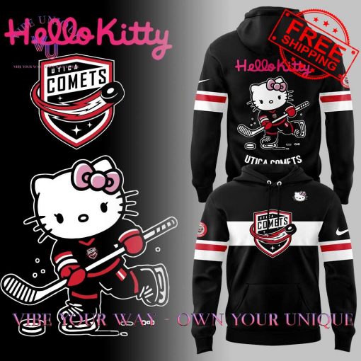 Utica Comets X Hello Kitty Special Edition Black Hoodie