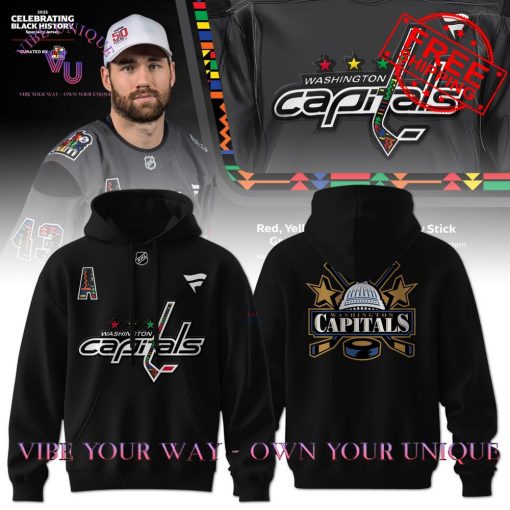 Washington Capitals NHL Black History Month Special Edition Hoodie