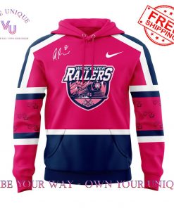 Worcester Railers Pink In The Rink Signed Anthony Repaci Limited Edition Hoodie