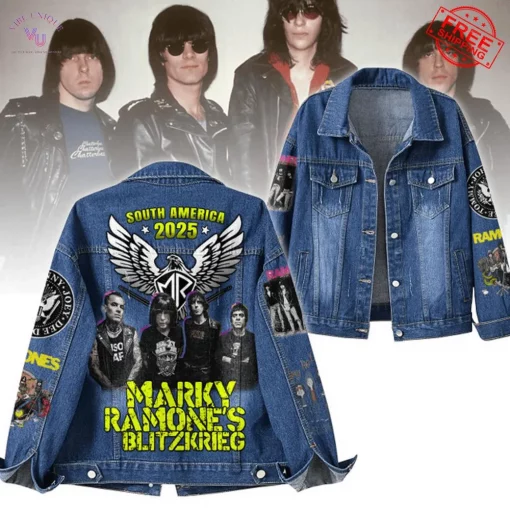 Marky Ramone’s Blitzkrieg South America 2025 Tour Special Edition Denim Jacket