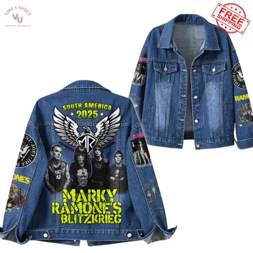 Marky Ramone’s Blitzkrieg South America 2025 Tour Special Edition Denim Jacket