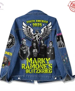Marky Ramone's Blitzkrieg South America 2025 Tour Special Edition Denim Jacket