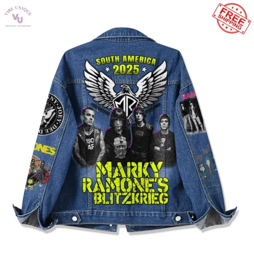 Marky Ramone’s Blitzkrieg South America 2025 Tour Special Edition Denim Jacket