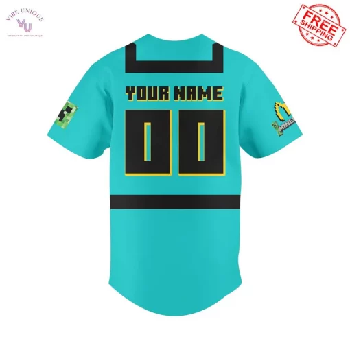 McDonald’s x Minecraft Movie Steve Uniform Custom Name Limited Jersey