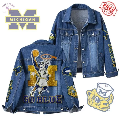 Michigan Wolverines Go Blue Limited Edition Denim Jacket