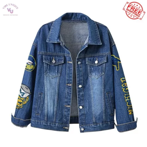Michigan Wolverines Go Blue Limited Edition Denim Jacket