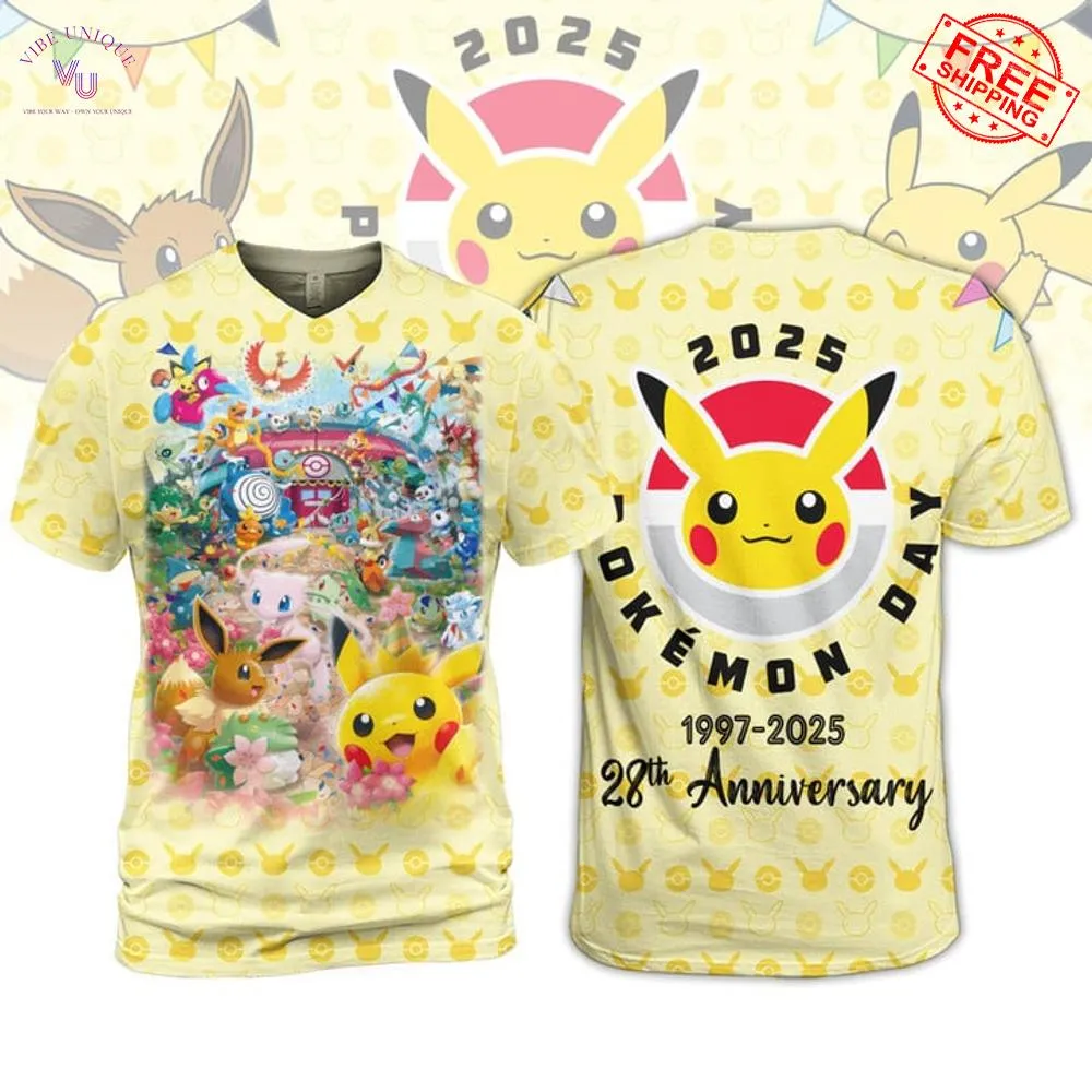 Pokemon Day 2025 Anniversary 28th Limited Edition Merch Collection Pokemon Day 2025 Anniversary 28th Limited Edition Merch Collection