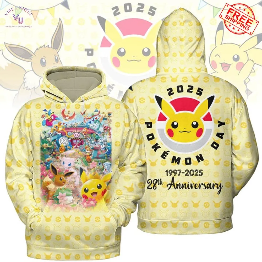 Pokemon Day 2025 Anniversary 28th Limited Edition Merch Collection Pokemon Day 2025 Anniversary 28th Limited Edition Merch Collection