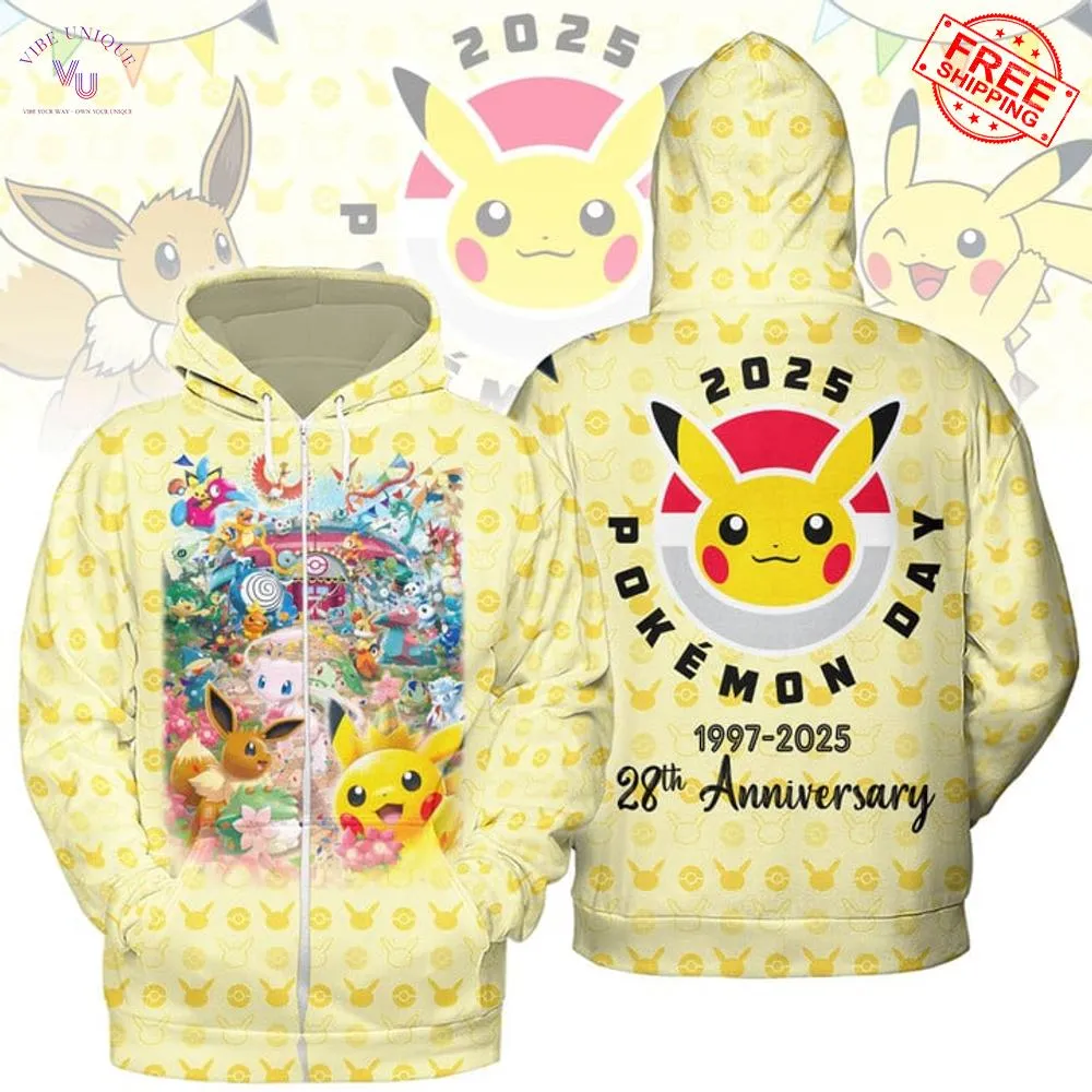 Pokemon Day 2025 Anniversary 28th Limited Edition Merch Collection Pokemon Day 2025 Anniversary 28th Limited Edition Merch Collection