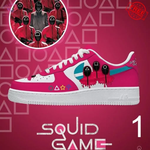 Squid Game Limited Edition Custom Air Force 1 Collection