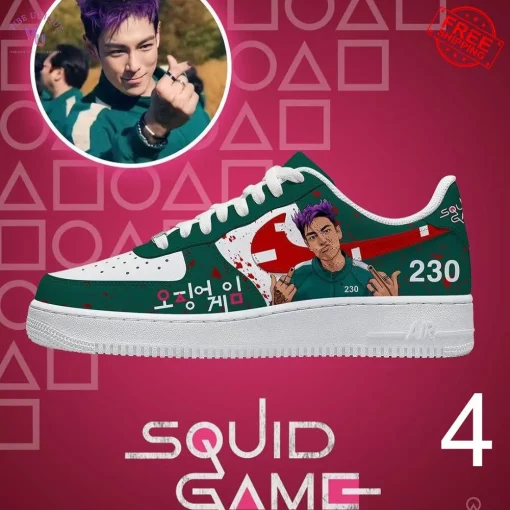 Squid Game Limited Edition Custom Air Force 1 Collection