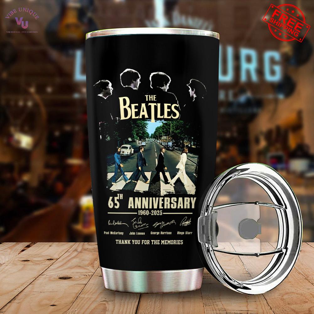 The Beatles 65th Anniversary 2025 Special Tumbler Cup The Beatles 65th Anniversary 2025 Special Tumbler Cup