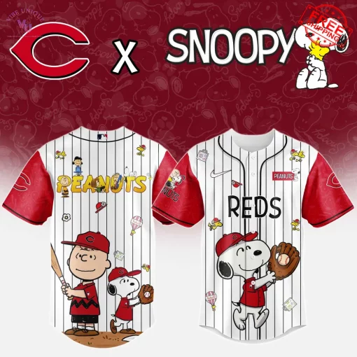 Cincinnati Reds x Peanuts Night 2025 Limited Edition Jersey