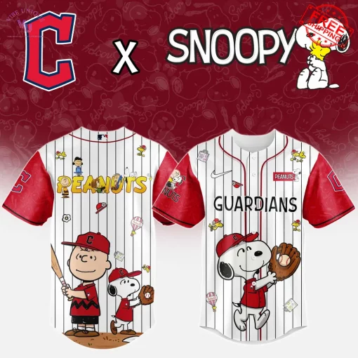 Cleveland Guardians x Peanuts Night 2025 Limited Edition Jersey