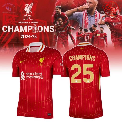 Liverpool FC Premier League Champions 2025 Special Jersey