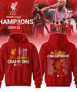 Liverpool Premier League Champions 2025 Limited Hoodie 1