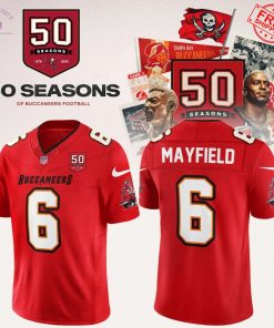 Tampa Bay Buccaneers Celebrate 50th Season Special Football Jersey