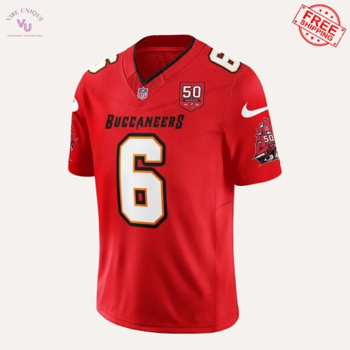 Tampa Bay Buccaneers Celebrate 50th Season Special Football Jersey