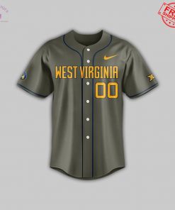 WVU Baseball 2025 Armed Force Special Jersey 2