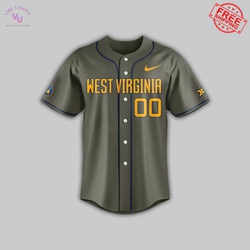 WVU Baseball 2025 Armed Force Special Jersey