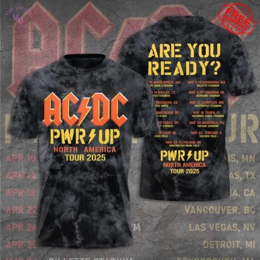 AC/DC North America Tour 2025 Special Merch Collection