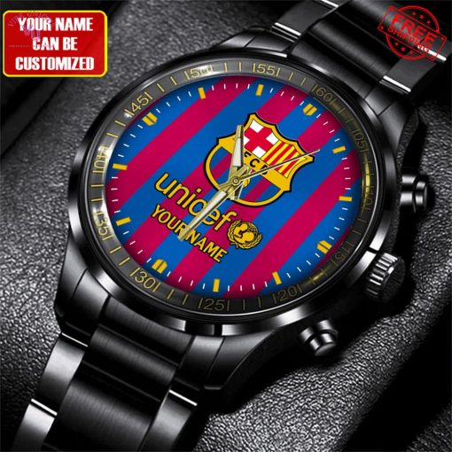 FC Barcelona Unicef Custom Name Special Stainless Steel Watch