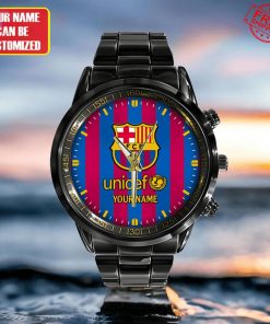 FC Barcelona Unicef Custom Name Special Stainless Steel Watch