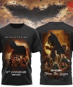 Batman 20 Year Anniversary From The Begins Limited Shirt Collection
