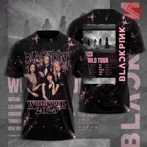 Blackpink World Tour 2025 Limited Shirt Collection