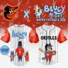 Bluey Night Happy Father’s Day 2025 Milwaukee Brewers Special Baseball Jersey