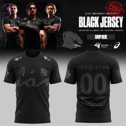 Brisbane Broncos Personalized Limited Black T-Shirt