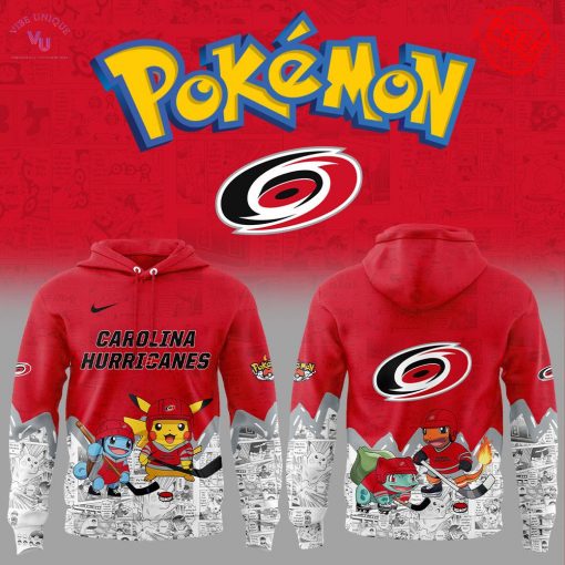 Carolina Hurricanes x Pokemon 2025 Special Hoodie