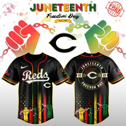 Cincinnati Reds x Juneteenth Freedom Day 2025 Special Jersey