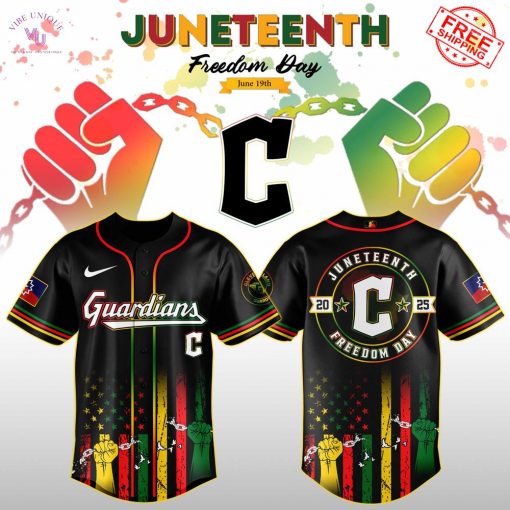 Cleveland Guardians x Juneteenth Freedom Day 2025 Special Jersey