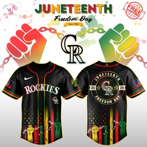 Colorado Rockies x Juneteenth Freedom Day 2025 Special Jersey