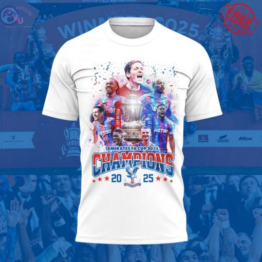 Crystal Palace Emirates FA Cup Champions 2025 Limited T-Shirt