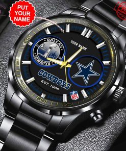 Dallas Cowboys 5 Time Champions Custom Name Limited Stainless Steel Watch