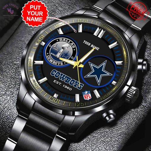 Dallas Cowboys 5 Time Champions Custom Name Limited Stainless Steel Watch