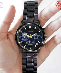 Dallas Cowboys 5 Time Champions Custom Name Limited Stainless Steel Watch
