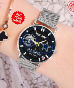 Dallas Cowboys 5 Time Champions Custom Name Limited Stainless Steel Watch 4 1