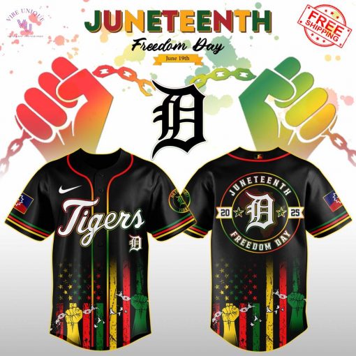 Detroit Tigers x Juneteenth Freedom Day 2025 Special Jersey