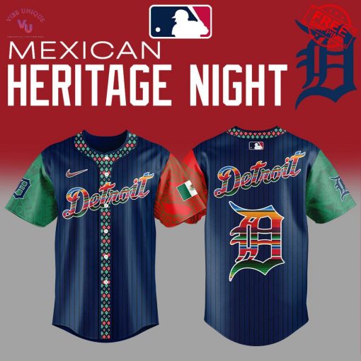 Detroit Tigers x Mexican Heritage Night 2025 Special Jersey