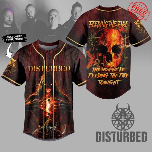 Disturbed Feeding The Fire Limited Baseball Jersey