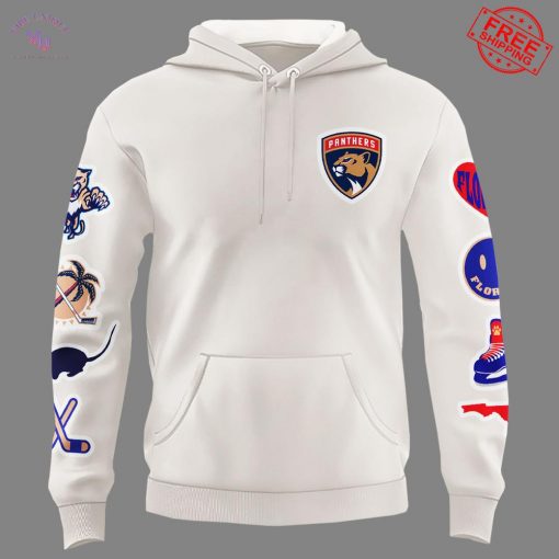 Florida Panthers Logo Shield Limited Cream Hoodie