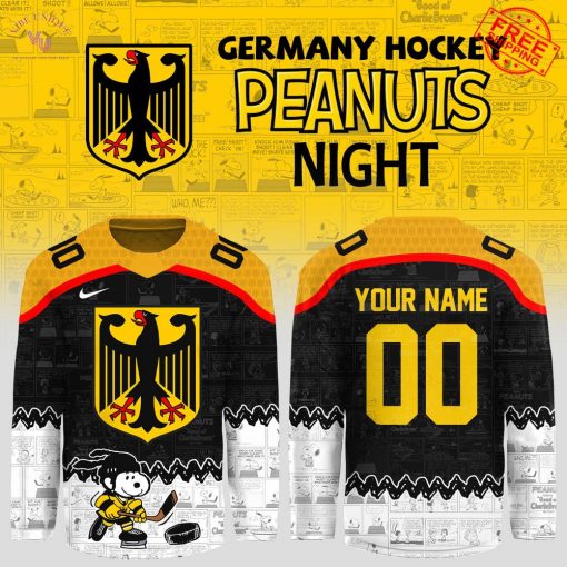 IIHF Germany Hockey Peanuts Night 2025 Limited Hockey Jersey