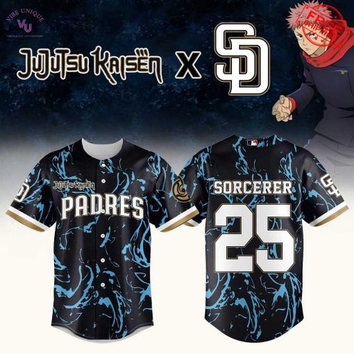 JJK 2025 x San Diego Padres Personalized Limited Baseball Jersey