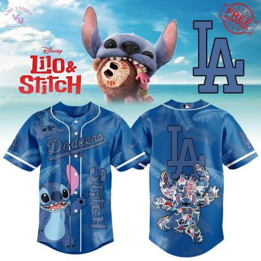 LA Dodgers x Stitch 2025 Limited Baseball Jersey